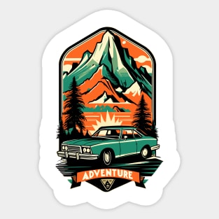 Adventure Retro Sticker